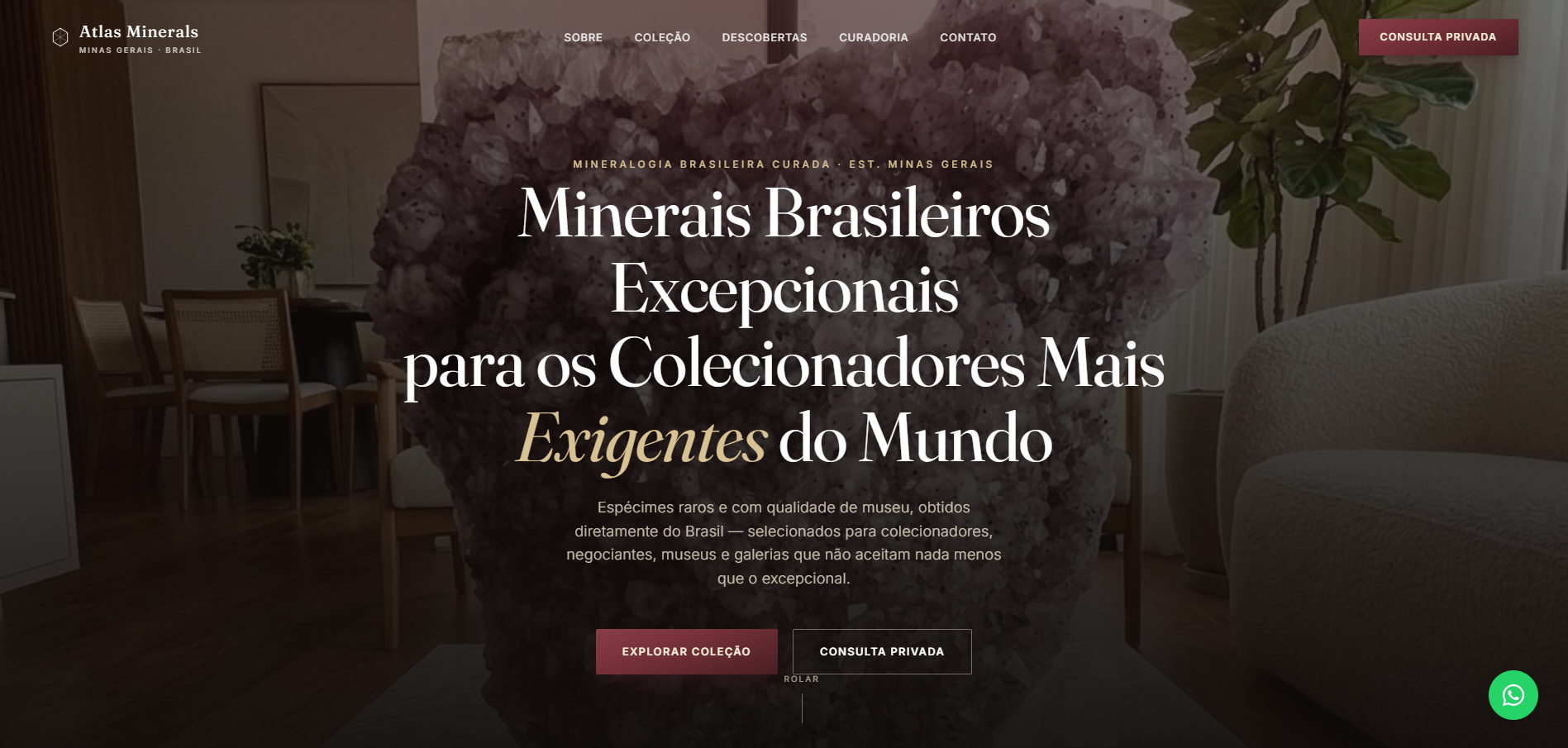 Atlas Minerals — Venda de Minérios