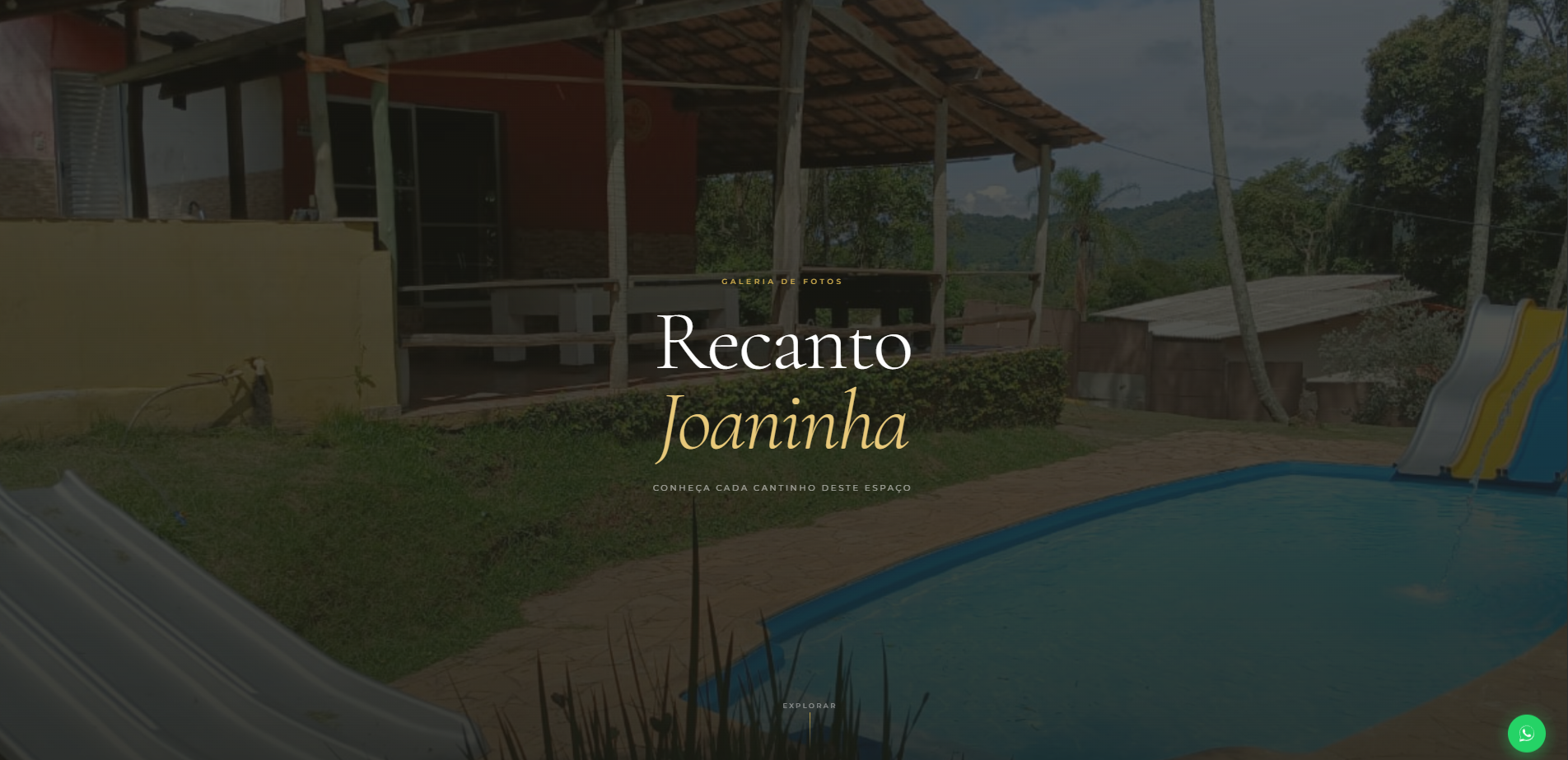 Área de Eventos Completa — Recanto Joaninha
